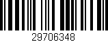 Código de barras (EAN, GTIN, SKU, ISBN): '29706348'