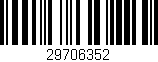 Código de barras (EAN, GTIN, SKU, ISBN): '29706352'