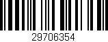 Código de barras (EAN, GTIN, SKU, ISBN): '29706354'