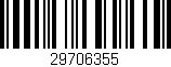 Código de barras (EAN, GTIN, SKU, ISBN): '29706355'
