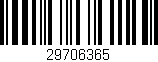 Código de barras (EAN, GTIN, SKU, ISBN): '29706365'