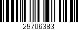 Código de barras (EAN, GTIN, SKU, ISBN): '29706383'