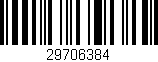 Código de barras (EAN, GTIN, SKU, ISBN): '29706384'