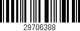 Código de barras (EAN, GTIN, SKU, ISBN): '29706388'
