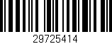 Código de barras (EAN, GTIN, SKU, ISBN): '29725414'
