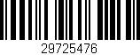 Código de barras (EAN, GTIN, SKU, ISBN): '29725476'