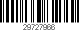 Código de barras (EAN, GTIN, SKU, ISBN): '29727966'