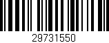 Código de barras (EAN, GTIN, SKU, ISBN): '29731550'