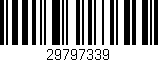 Código de barras (EAN, GTIN, SKU, ISBN): '29797339'