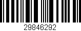 Código de barras (EAN, GTIN, SKU, ISBN): '29846292'