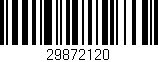 Código de barras (EAN, GTIN, SKU, ISBN): '29872120'