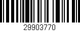 Código de barras (EAN, GTIN, SKU, ISBN): '29903770'