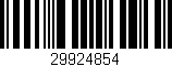 Código de barras (EAN, GTIN, SKU, ISBN): '29924854'