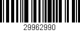 Código de barras (EAN, GTIN, SKU, ISBN): '29962990'