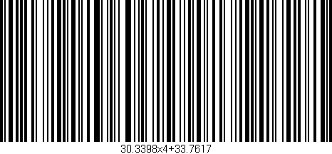 Código de barras (EAN, GTIN, SKU, ISBN): '30.3398x4+33.7617'