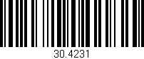 Código de barras (EAN, GTIN, SKU, ISBN): '30.4231'