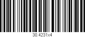 Código de barras (EAN, GTIN, SKU, ISBN): '30.4231x4'