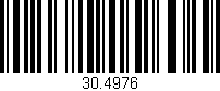 Código de barras (EAN, GTIN, SKU, ISBN): '30.4976'