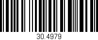 Código de barras (EAN, GTIN, SKU, ISBN): '30.4979'