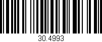 Código de barras (EAN, GTIN, SKU, ISBN): '30.4993'