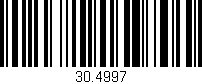 Código de barras (EAN, GTIN, SKU, ISBN): '30.4997'