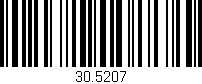 Código de barras (EAN, GTIN, SKU, ISBN): '30.5207'