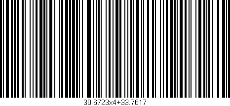 Código de barras (EAN, GTIN, SKU, ISBN): '30.6723x4+33.7617'