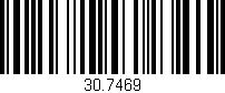 Código de barras (EAN, GTIN, SKU, ISBN): '30.7469'