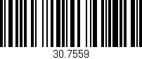 Código de barras (EAN, GTIN, SKU, ISBN): '30.7559'