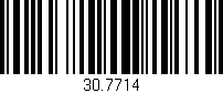 Código de barras (EAN, GTIN, SKU, ISBN): '30.7714'