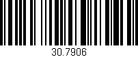 Código de barras (EAN, GTIN, SKU, ISBN): '30.7906'
