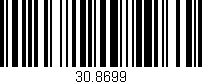 Código de barras (EAN, GTIN, SKU, ISBN): '30.8699'