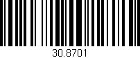 Código de barras (EAN, GTIN, SKU, ISBN): '30.8701'