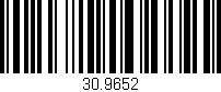 Código de barras (EAN, GTIN, SKU, ISBN): '30.9652'