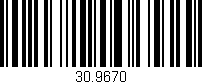 Código de barras (EAN, GTIN, SKU, ISBN): '30.9670'