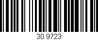 Código de barras (EAN, GTIN, SKU, ISBN): '30.9723'