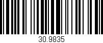 Código de barras (EAN, GTIN, SKU, ISBN): '30.9835'