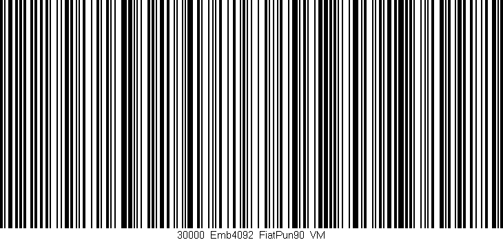 Código de barras (EAN, GTIN, SKU, ISBN): '30000_Emb4092_FiatPun90_VM'