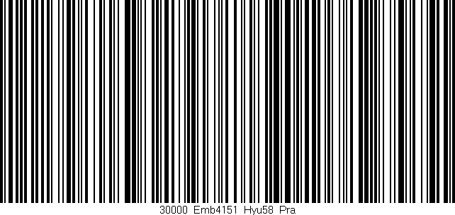 Código de barras (EAN, GTIN, SKU, ISBN): '30000_Emb4151_Hyu58_Pra'