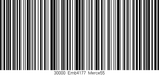 Código de barras (EAN, GTIN, SKU, ISBN): '30000_Emb4177_Merce55'