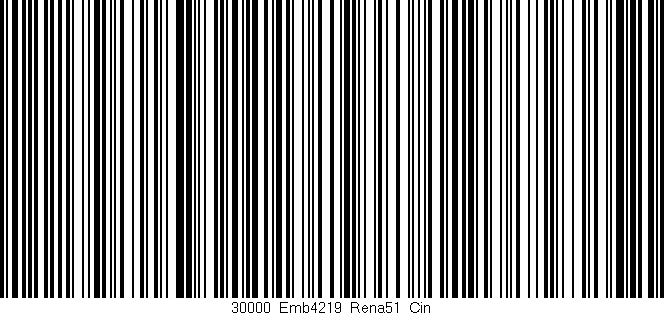 Código de barras (EAN, GTIN, SKU, ISBN): '30000_Emb4219_Rena51_Cin'
