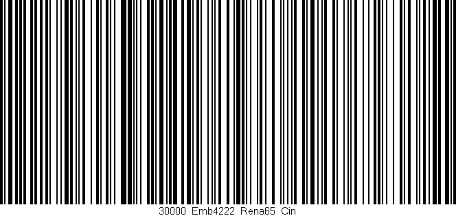 Código de barras (EAN, GTIN, SKU, ISBN): '30000_Emb4222_Rena65_Cin'