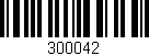 Código de barras (EAN, GTIN, SKU, ISBN): '300042'