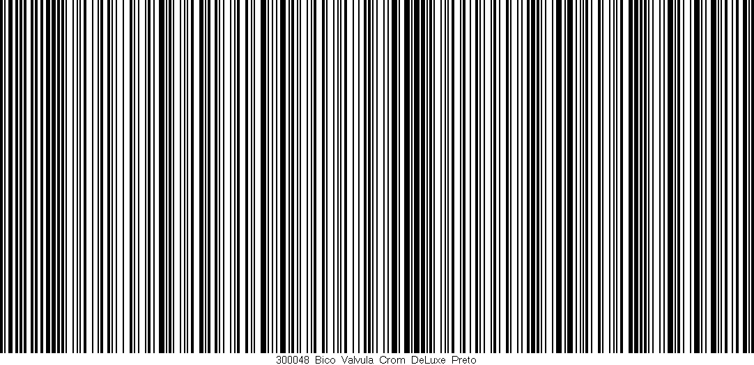 Código de barras (EAN, GTIN, SKU, ISBN): '300048_Bico_Valvula_Crom_DeLuxe_Preto'