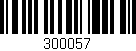 Código de barras (EAN, GTIN, SKU, ISBN): '300057'