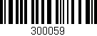 Código de barras (EAN, GTIN, SKU, ISBN): '300059'