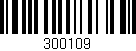Código de barras (EAN, GTIN, SKU, ISBN): '300109'