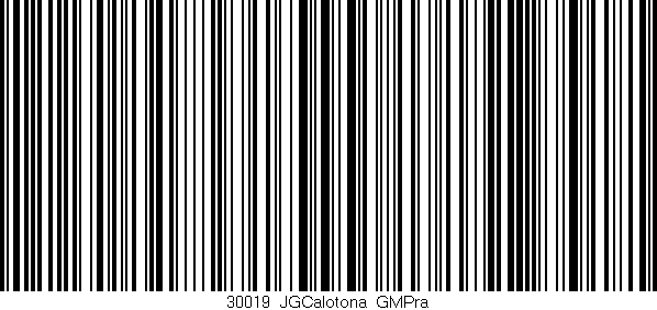 Código de barras (EAN, GTIN, SKU, ISBN): '30019_JGCalotona_GMPra'