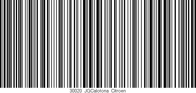 Código de barras (EAN, GTIN, SKU, ISBN): '30020_JGCalotona_Citroen'
