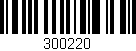 Código de barras (EAN, GTIN, SKU, ISBN): '300220'